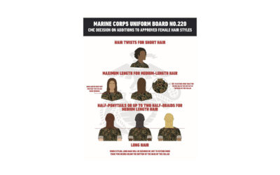 Marine Corps Partially Relaxes Strict Hair Rules for Women