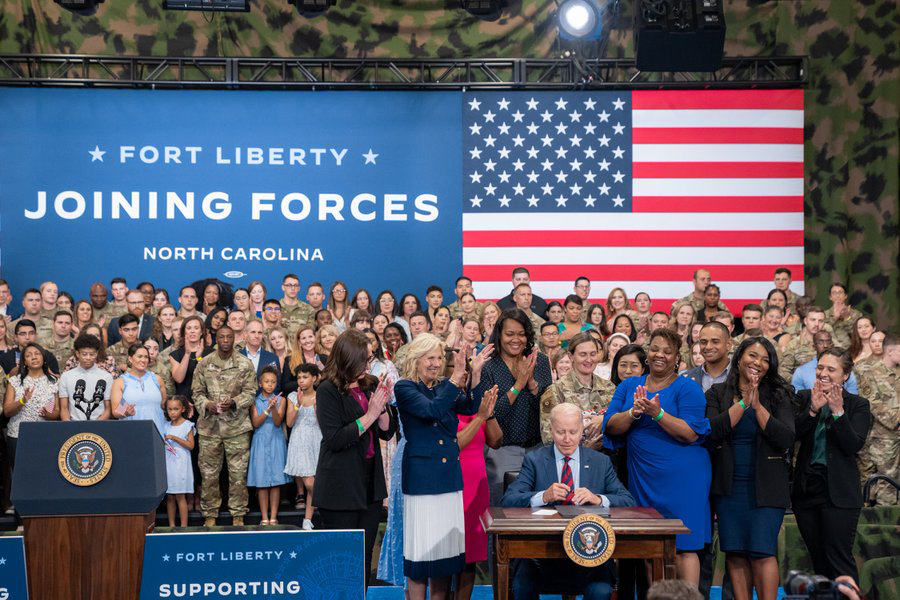 President Biden Signs Executive Order at Fort Liberty, North Carolina